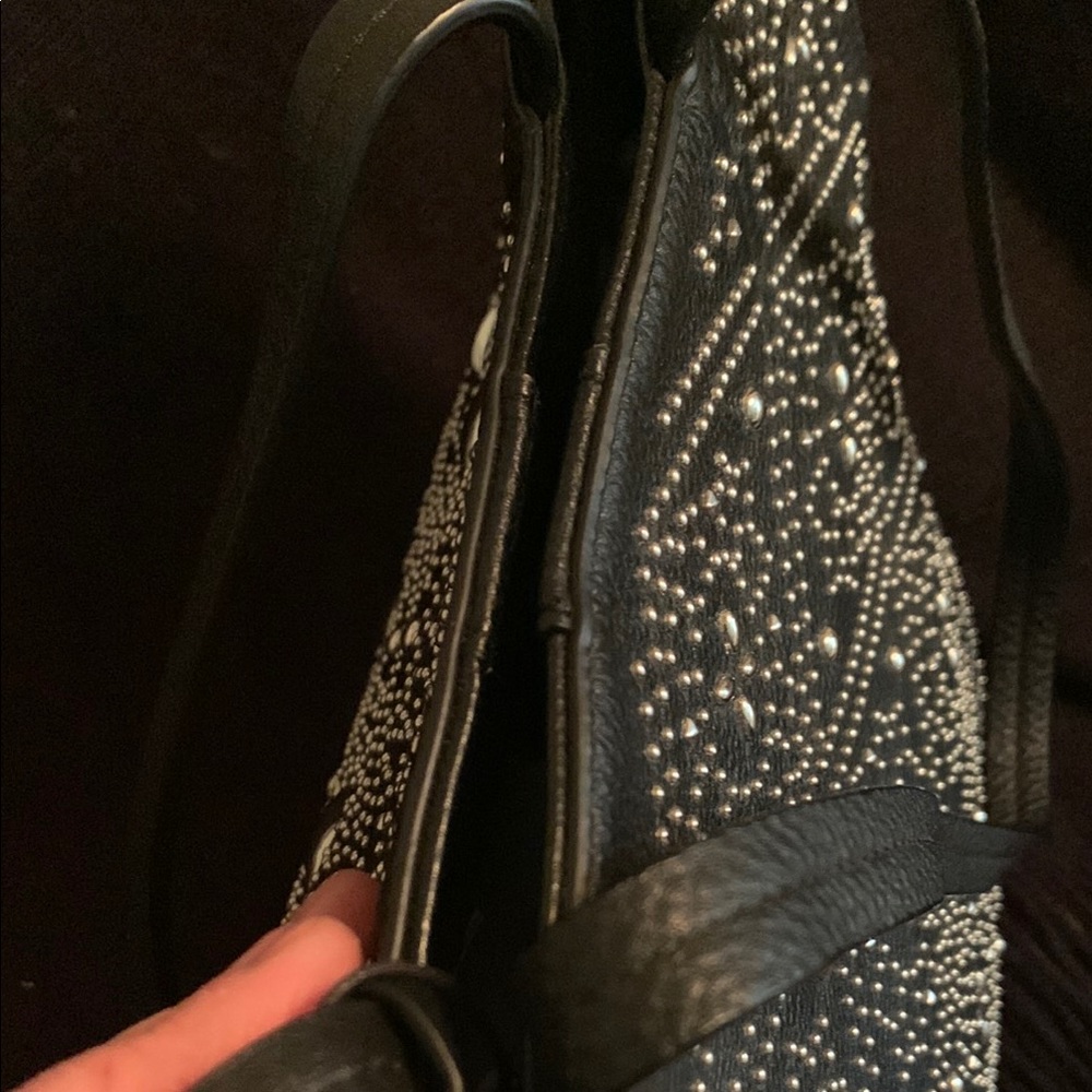Calvin Klein Black and Silver Geometric Tote - Picture 11 of 13